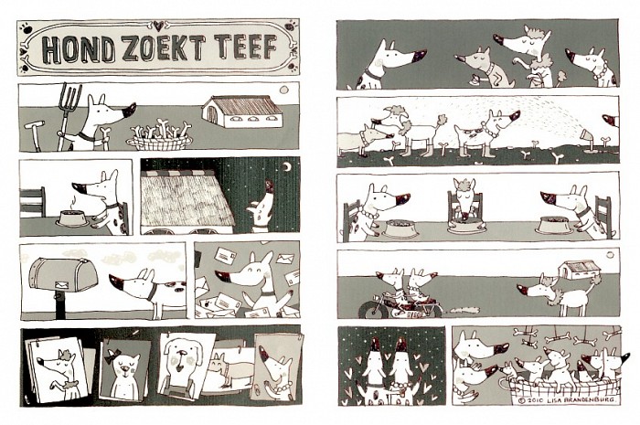 ‘Hond zoekt teef’; Beeldverhaal, vrij naar ‘Boer zoekt vrouw’ | inzending voor de Benelux Beeldverhalen Prijs 2010