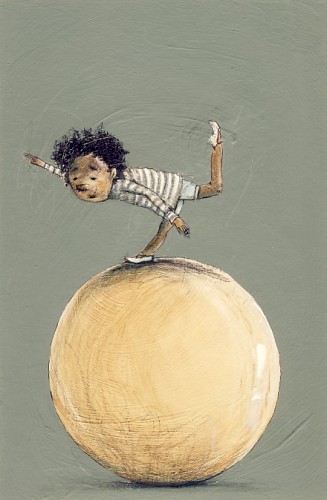 ‘Kleine Zaboeka’; Binnenwerkillustratie voor ‘Dansen in applaus’ van Gerard Zelen | Uitgeverij F&N Eigen Beheer, 2008