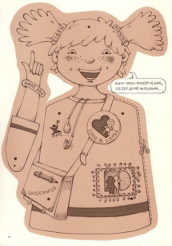 ‘Kinderrechtentrekpop deel I’; Ontwerp voor een A3-bouwplaat van de ‘Kinderrechtentrekpop’|verschenen in het Tijdschrift voor de Rechten van het Kind, een uitgave van Defence for Children International, afdeling Nederland|17e jaargang nr. 2 - juni 2007
